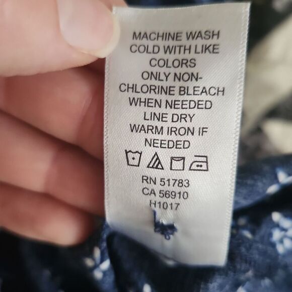 MAURICES Button Down Criss Cross Cut Out Sleeve Top - Picture 8 of 8